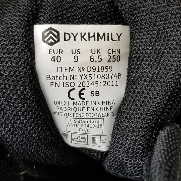 DYKHMILY Air Cushion Steel Toe Shoes for Women Slip Resistant Safety Sneakers - Picture 12 of 14